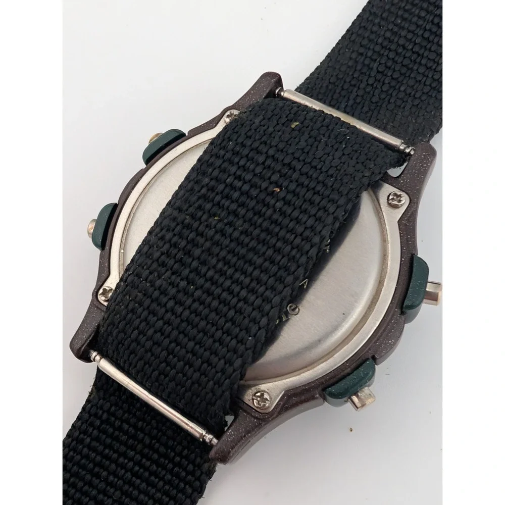Vtg 1990's Disney MICKEY MOUSE Explorer Glo Light Digital Watch- New Battery‎